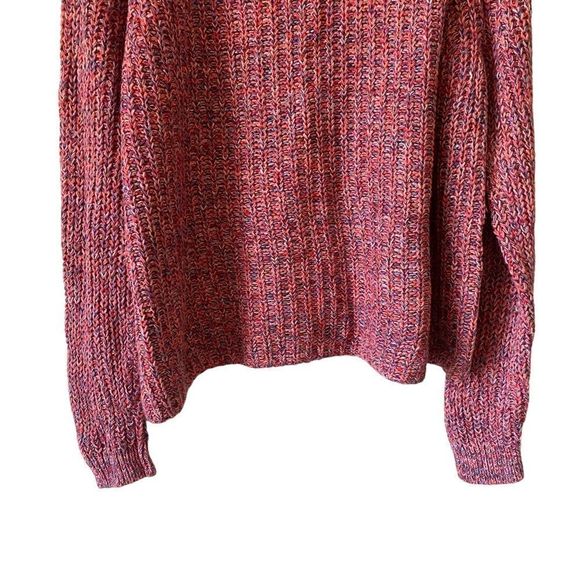 Gap Red Cable Knit Women's Turtleneck Soft Cotton Sweater - Picture 5 of 6